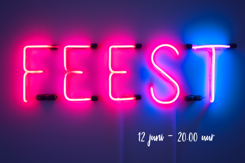 Uitnodiging NEON FEEST samen jarig