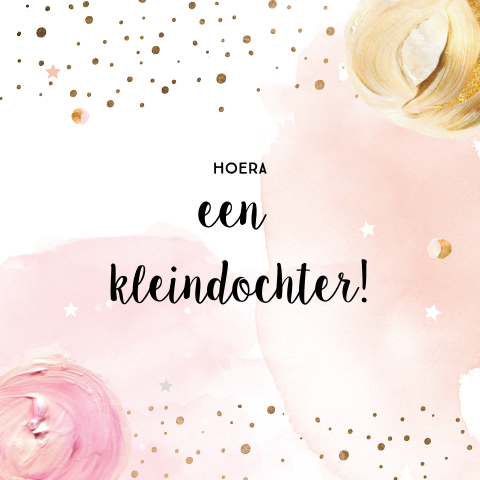 Wenskaart gefeliciteerd kleindochter