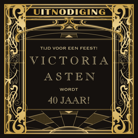 Great Gatsby uitnodiging 40e verjaardag