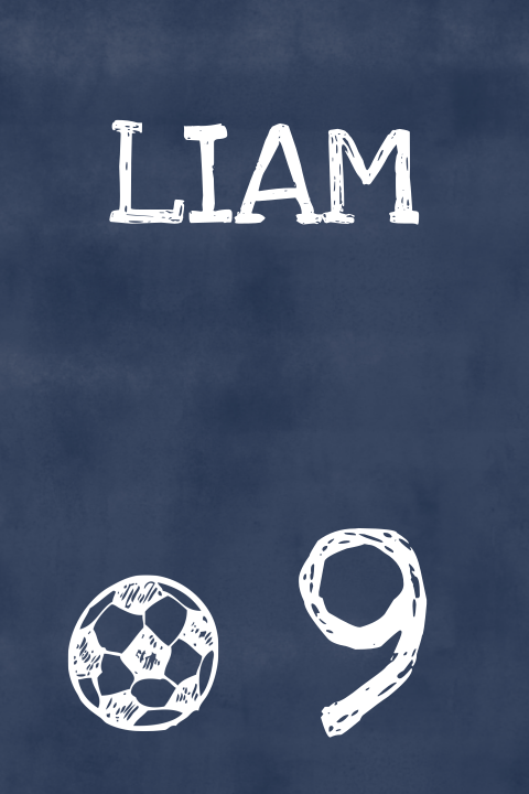 Hippe uitnodiging kinderfeestje voetbal