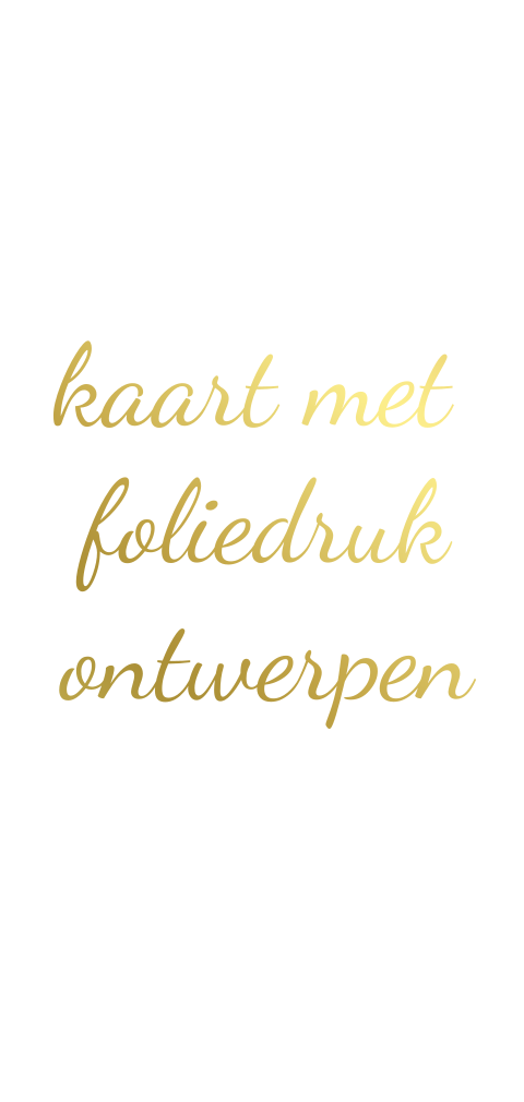 Blanco Foliedruk kaart ontwerpen