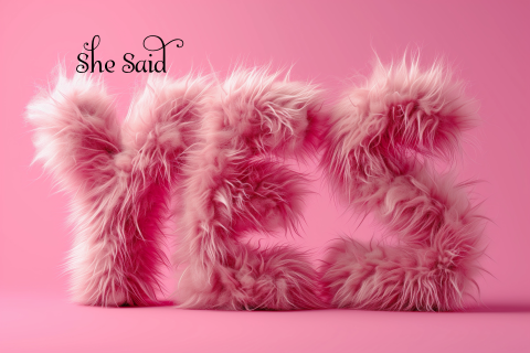 YES Save the Date uitnodiging met Fluffy knuffel letters