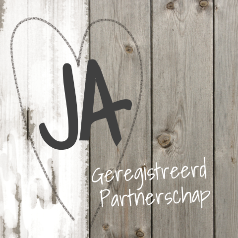 Trouwkaart Geregistreerd Partnerschap Uitnodiging