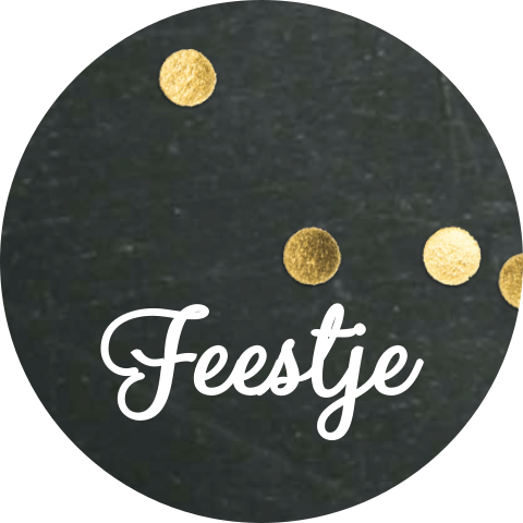 Sluitzegel met goudkleurige confetti