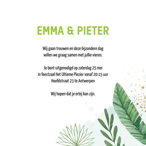 Kaart binnenkant