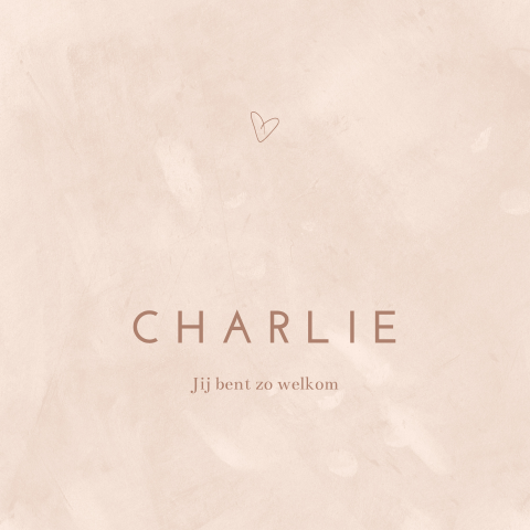 Modern geboortekaartje meisje trendkleuren clean