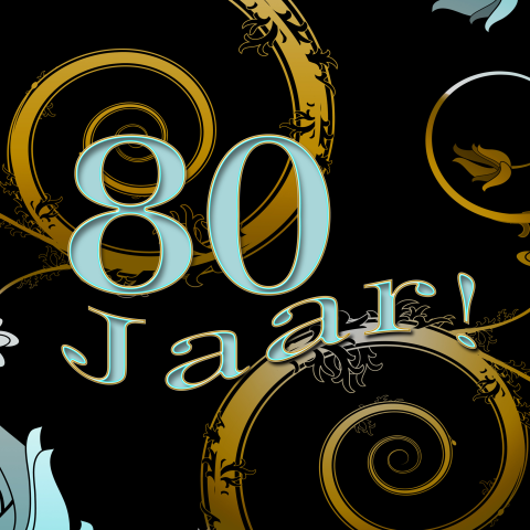 Uitnodiging verjaardagsfeest 80e jaar
