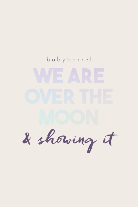 Moderne uitnodiging babyborrel