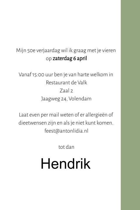 Kaart binnenkant