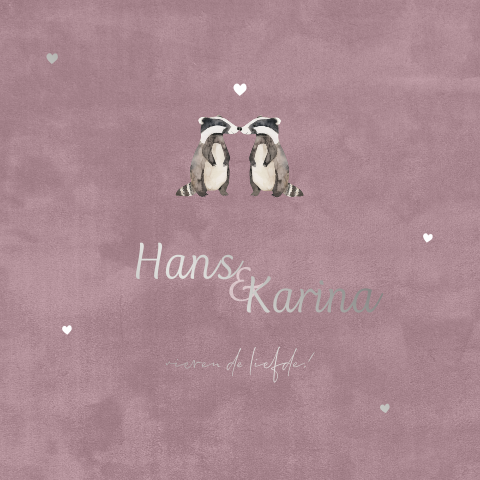 Jubileum uitnodiging 10 jaar getrouwd met liefdes wasbeertjes 