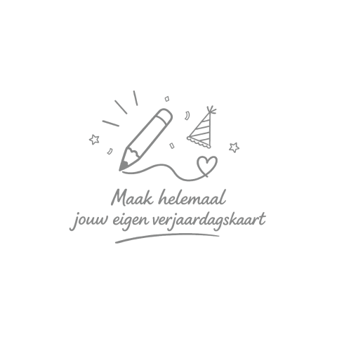 Enkele vierkante verjaardagskaart zelf ontwerpen