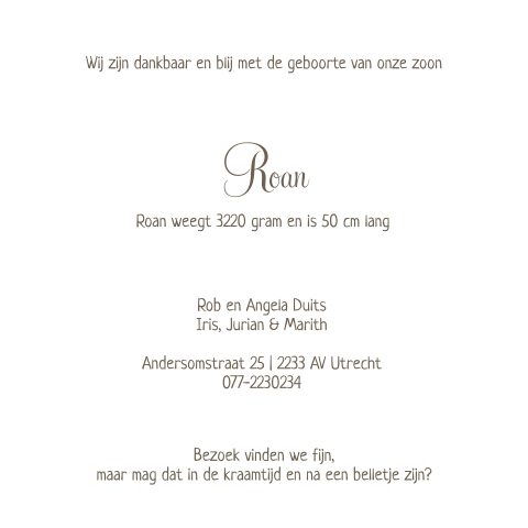 Kaart binnenkant
