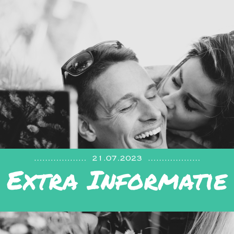 extra informatie trouwkaart met foto