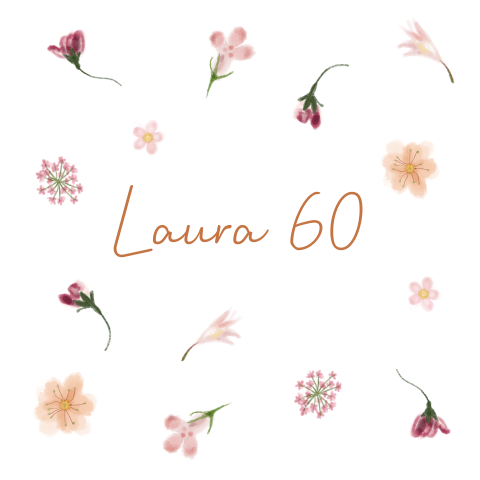 Uitnodiging feestje 60 jaar roze bloemen