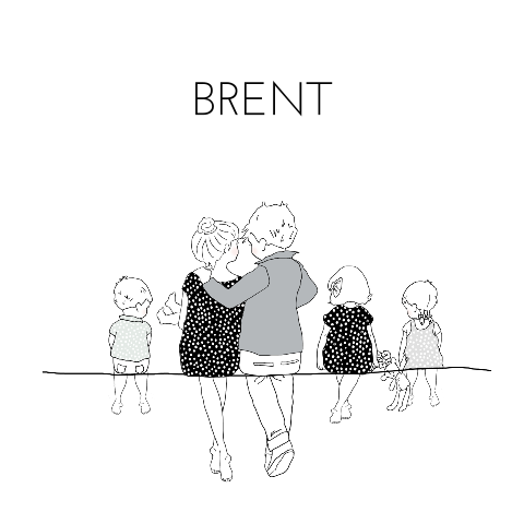 4e kindje Geboortekaartje  met broers en zussen