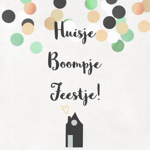 Moderne uitnodiging voor een housewarming