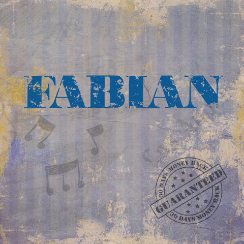 Vintage geboortekaartje met een lp - elpee- langspeelplaat