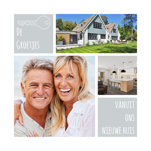 Verhuiskaart collage eigen foto's