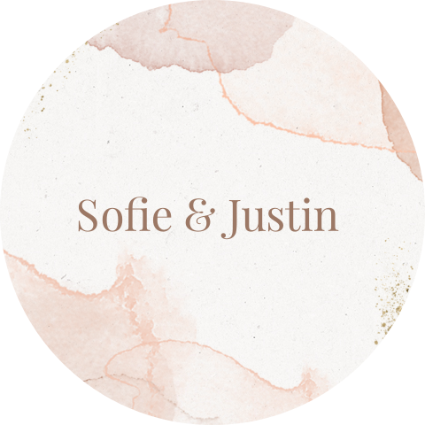 Sticker bruiloft kaarten met waterverf