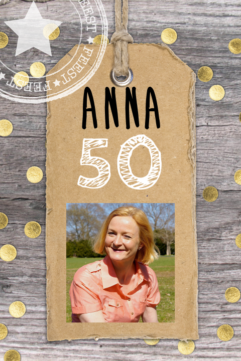 Leuke uitnodiging 50 jaar verjaardag vrouw