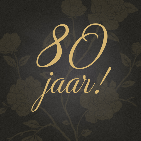 Uitnodiging verjaardag vrouw 80ste jaar