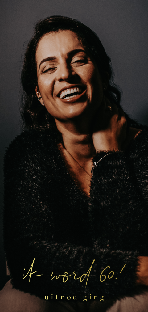 Uitnodiging 60ste verjaardag met ruimte eigen foto