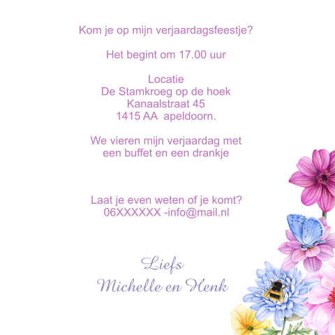 Kaart binnenkant