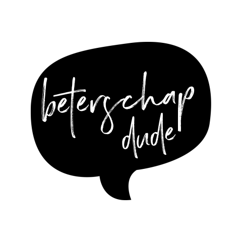 Beterschapskaart met stoere tekst