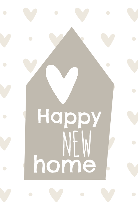 Verhuiskaart happy new home