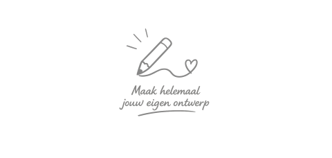 Langwerpig geboortekaartje ontwerpen
