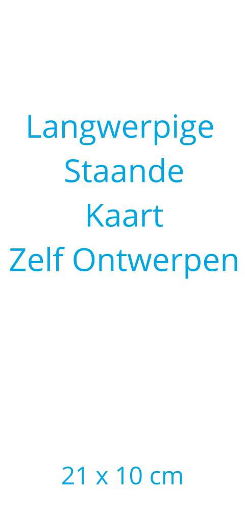 Langwerpige staande kaart ontwerpen