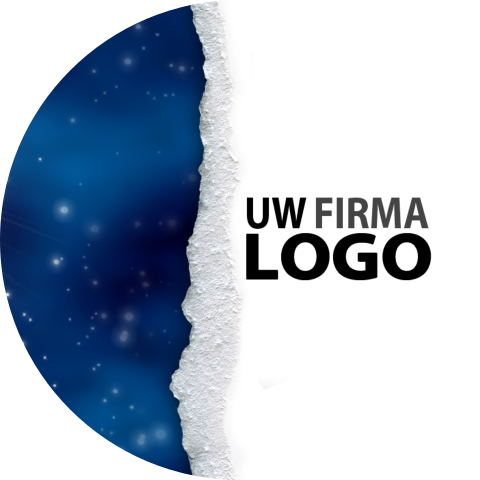 Sluitzegel blauw met ruimte voor uw eigen logo