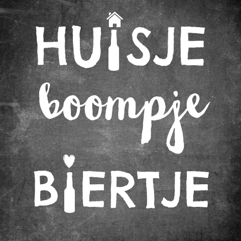 Verhuiskaart huisje boompje biertje