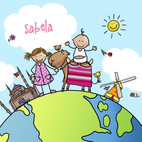 Islamitische geboortekaartje meisje tweede kindje zus