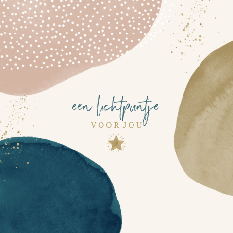 Wenskaart modern sterkte een lichtpuntje voor jou