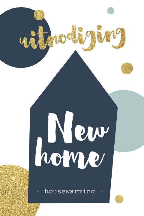 New home uitnodiging house warming party