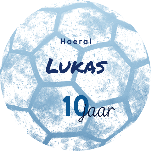 Stoere uitnodiging verjaardag voetbal vorm