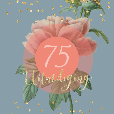 Verjaardag uitnodiging 75 jaar geworden!