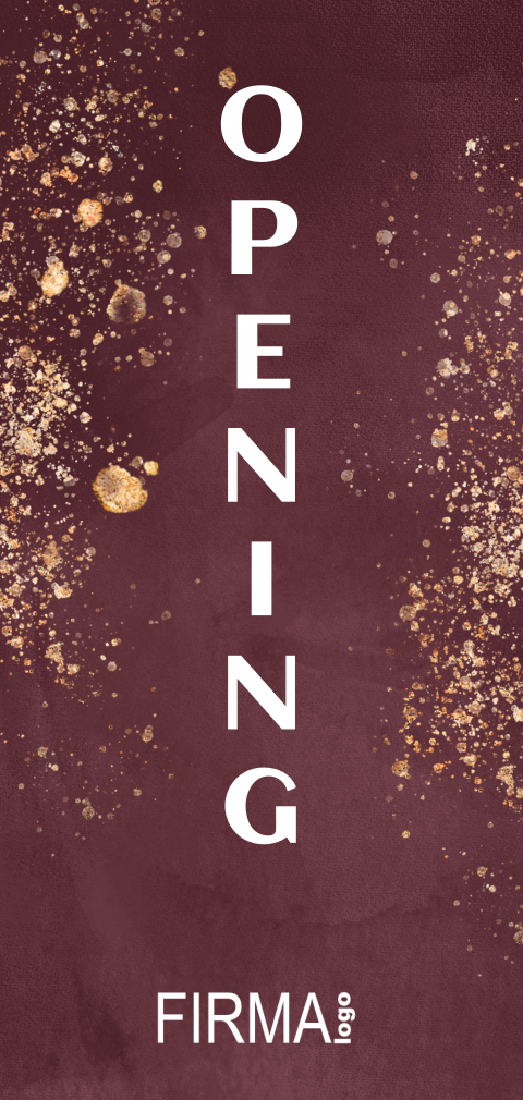 Zakelijke uitnodiging opening roest goudlook