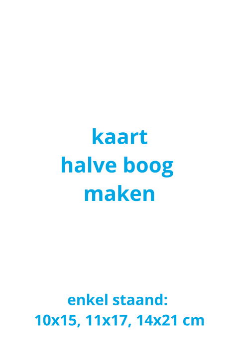 Kaart halve boog vorm zelf maken