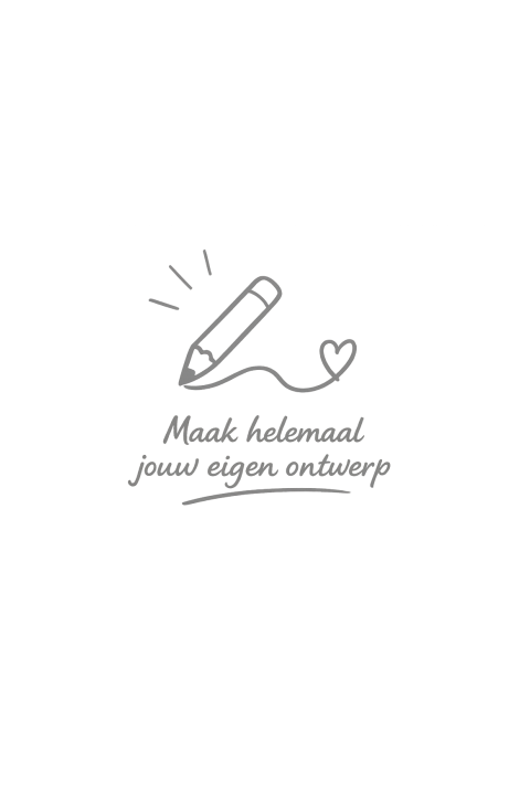 Dubbel staand geboortekaartje ontwerpen