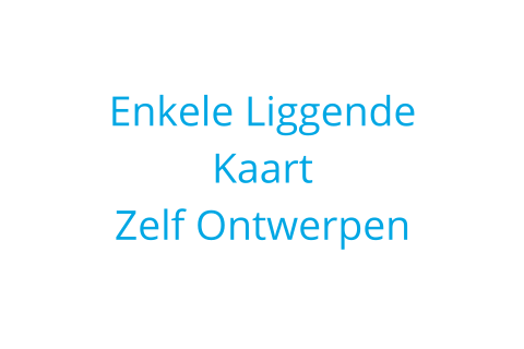 Enkele liggende kaart met ronde hoeken ontwerpen