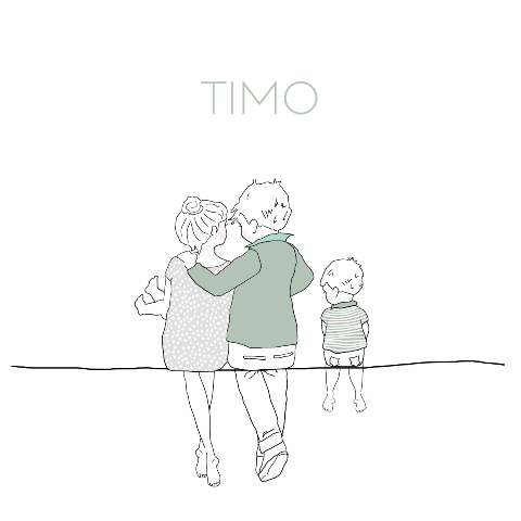 Geboortekaartje 2e kindje gezin broertje