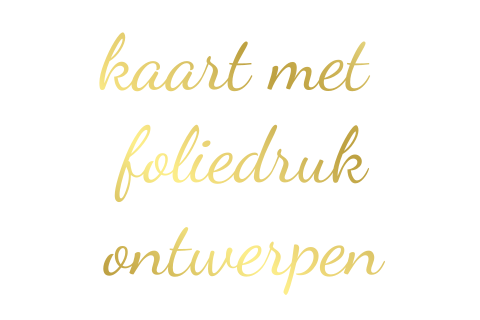 Kaart met foliedruk ontwerpen