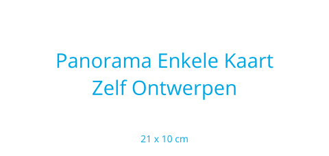 Langwerpige liggende kaart ontwerpen
