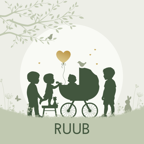 Geboortekaartje 4e kind jongen in het gezin met broers