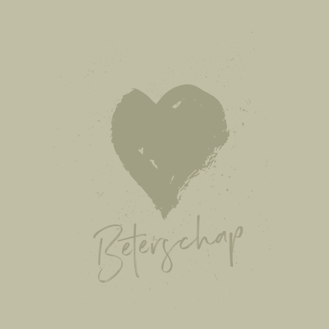 Beterschapskaart met hart