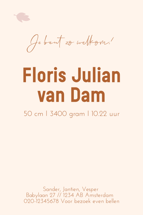 Kaart binnenkant