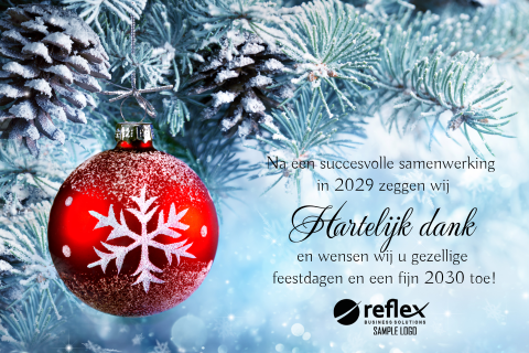 Zakelijke kerstkaarten modern en stijlvol