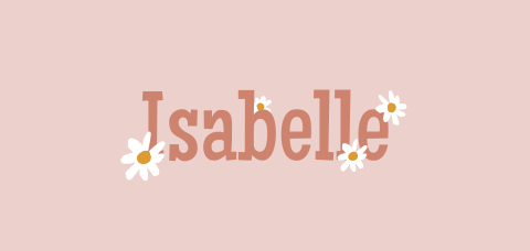 Geboortekaartje voor een meisje met madeliefjes